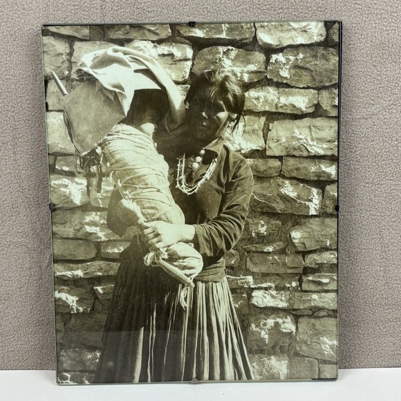 Other - Harmon Percy Marble 8x10 Navajo Woman Baby 1911-1926 Cradleboard Photo